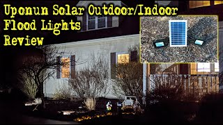 Uponun Solar Outdoor Indoor Solar Flood Lights Review @EricDIY