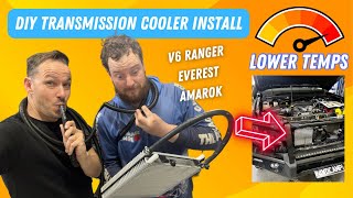 diy transmission cooler install for the 10r80. how hard could it be? lowering temps on the v6 ranger