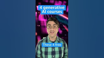 Master generative AI with 4 free courses through AWS #generativeai #ai