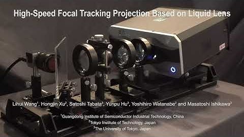 High-Speed Focal Tracking Projection Based on Liquid Lens