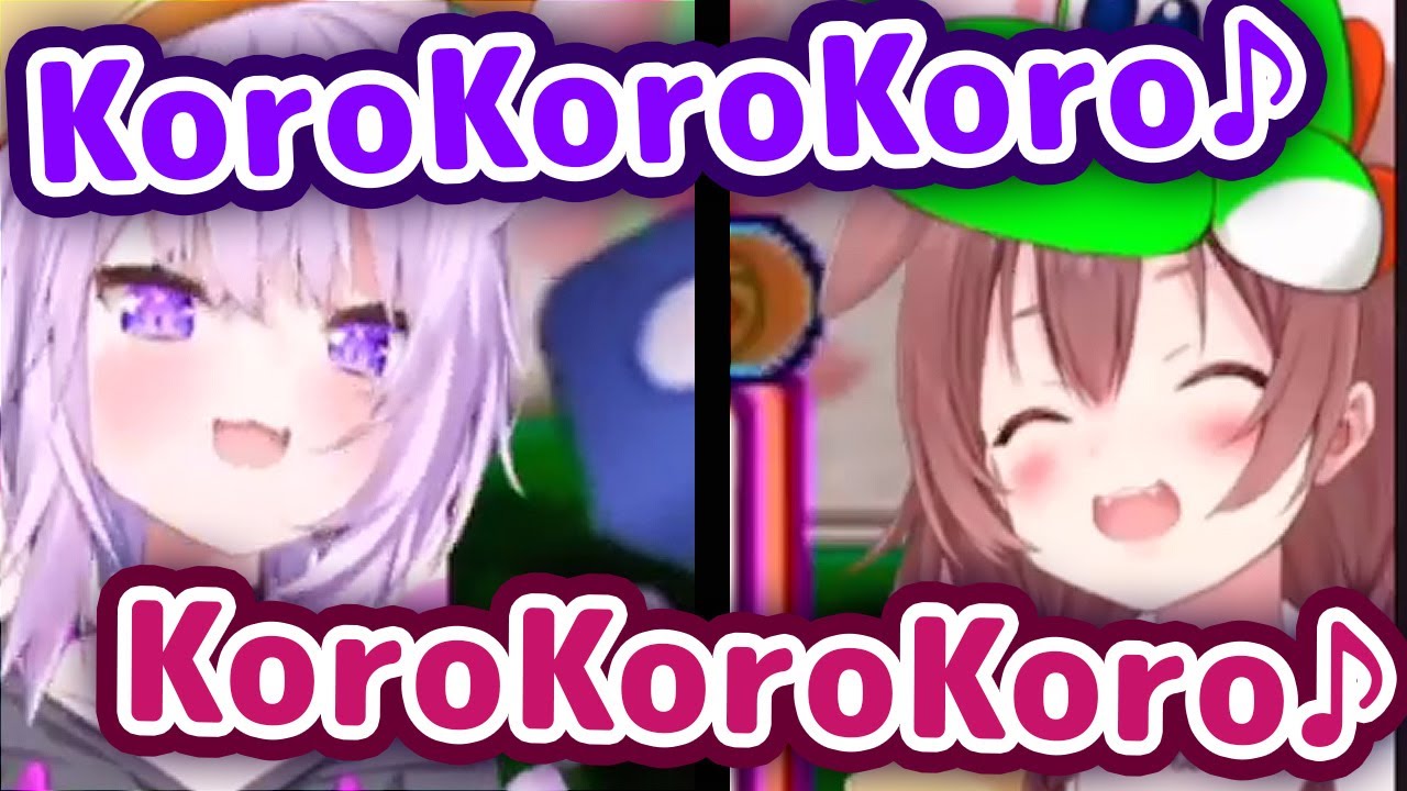 Okayu and Korone Can't Stop Saying "Koro Koro Koro" and It's Super Cute 【ENG Sub/Hololive】