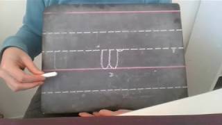 Victorian cursive lowercase 'w'