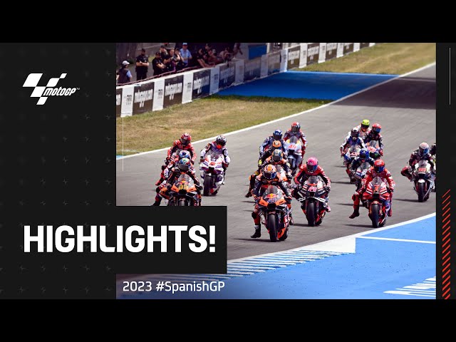 MotoGP™ Race Highlights 🔥 | 2023 #SpanishGP class=