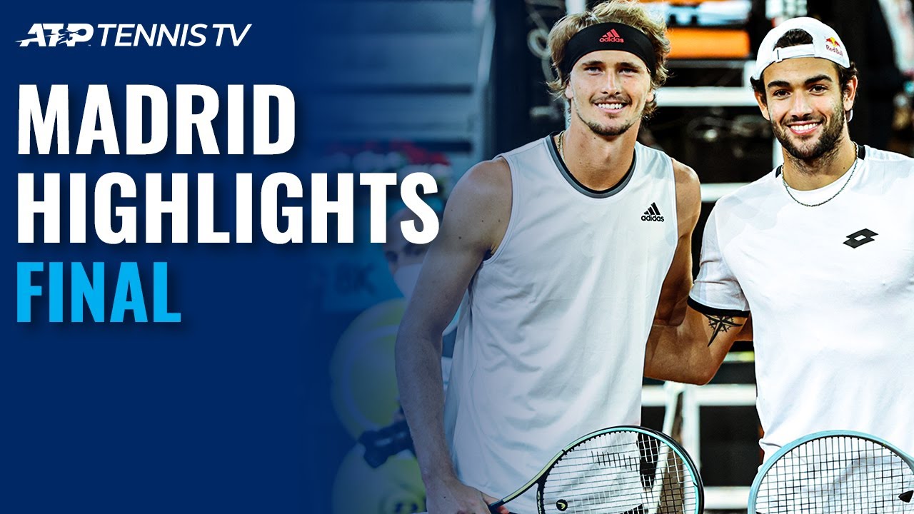 Alexander Zverev vs Matteo Berrettini Madrid 2021 Final Highlights