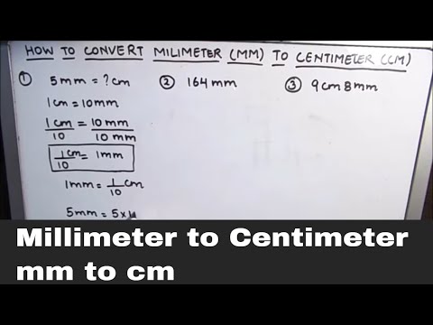 How to convert mm to cm / Convert Millimeter to Centimeter /  mm to cm conversion