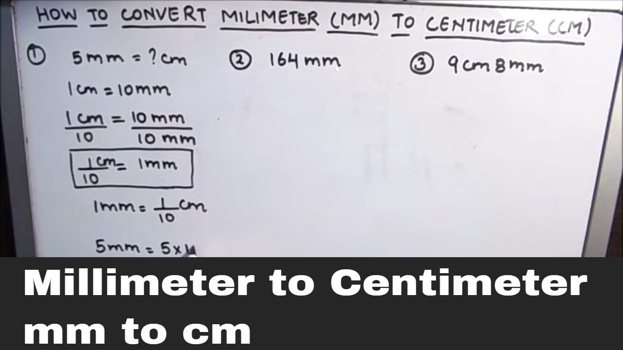 Converting Millimeters to Centimeters Example Problem