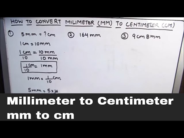 Millimetre to Centimetre