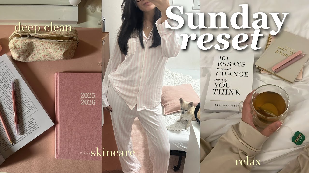 SUNDAY RESET 🌸 pulizie & self-care da studentessa universitaria