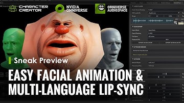 Character Creator x Omniverse Audio2Face - Facial Animation & Multi-Language Lip-Sync Through AI