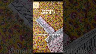 Sanganeri Handmade Organic Cotton Suit with Malmal Dupatta#sanganeriprints #baghprint #handmade