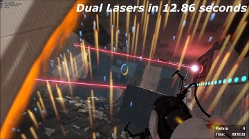 Portal 2 Speedrun - Dual Lasers 12.86 HD60FPS