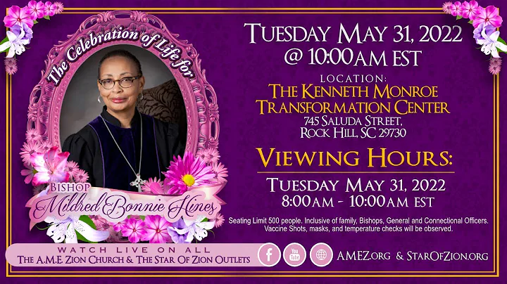 The Celebration of Life for Bishop Mildred Bonnie ...