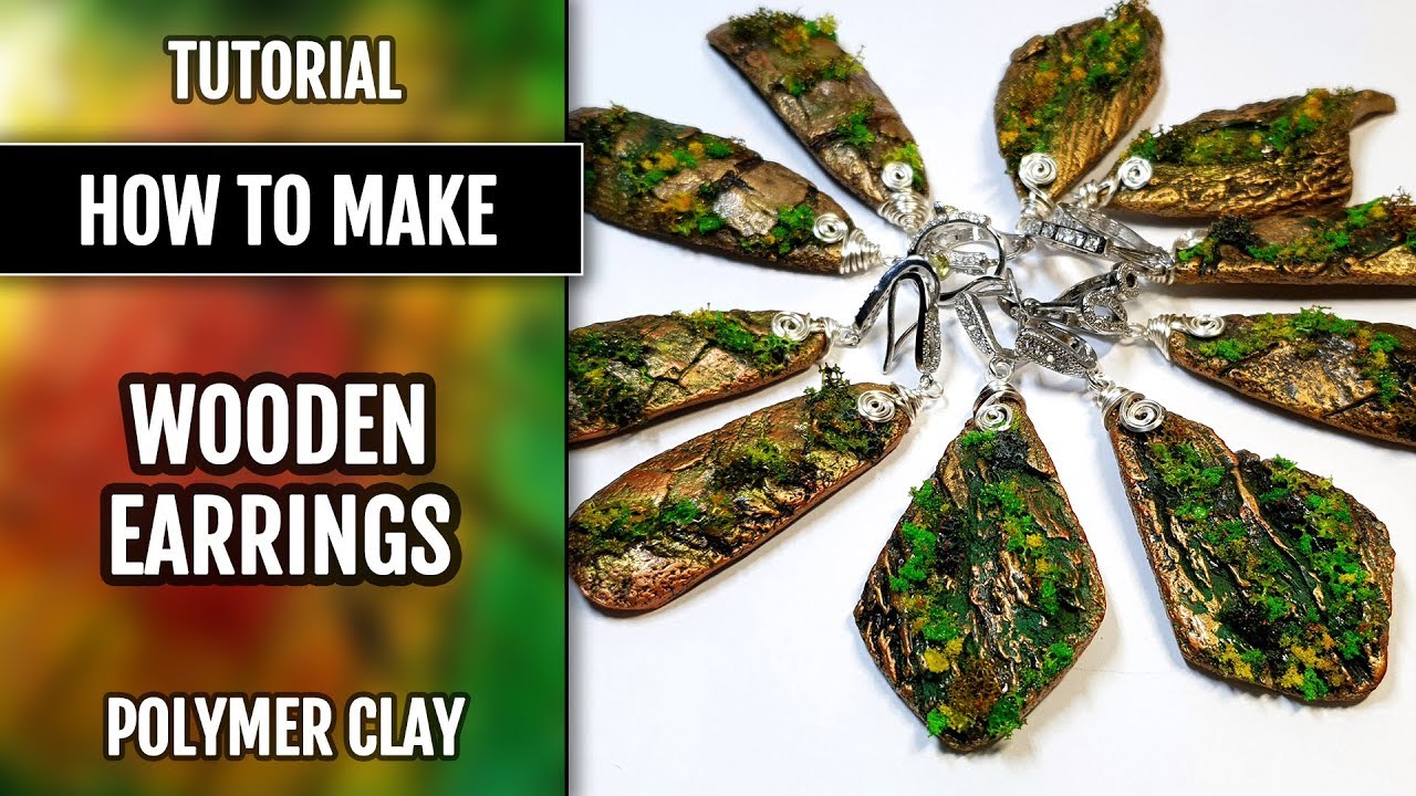 FREE Tutorial. Epoxy Resin Faux Amber cabochons with polymer clay