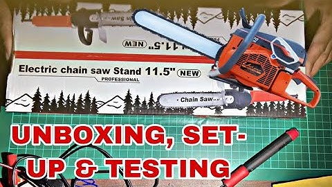 Angle Grinder Chainsaw Attachment! Unboxing, Set-up & Testing.
