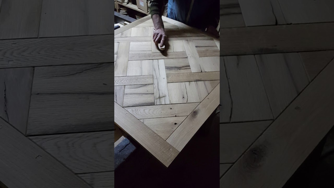 Versailles parquet reclaimed old oak brushed