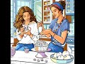 Sisters Bonding #baking #sister #bestfriend #short