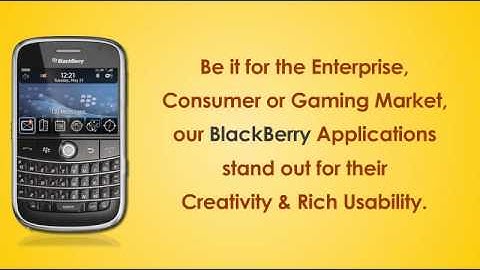 BlackBerry Apps, Blackberry App Development, Blackberry Applications - Dot Com Infoway