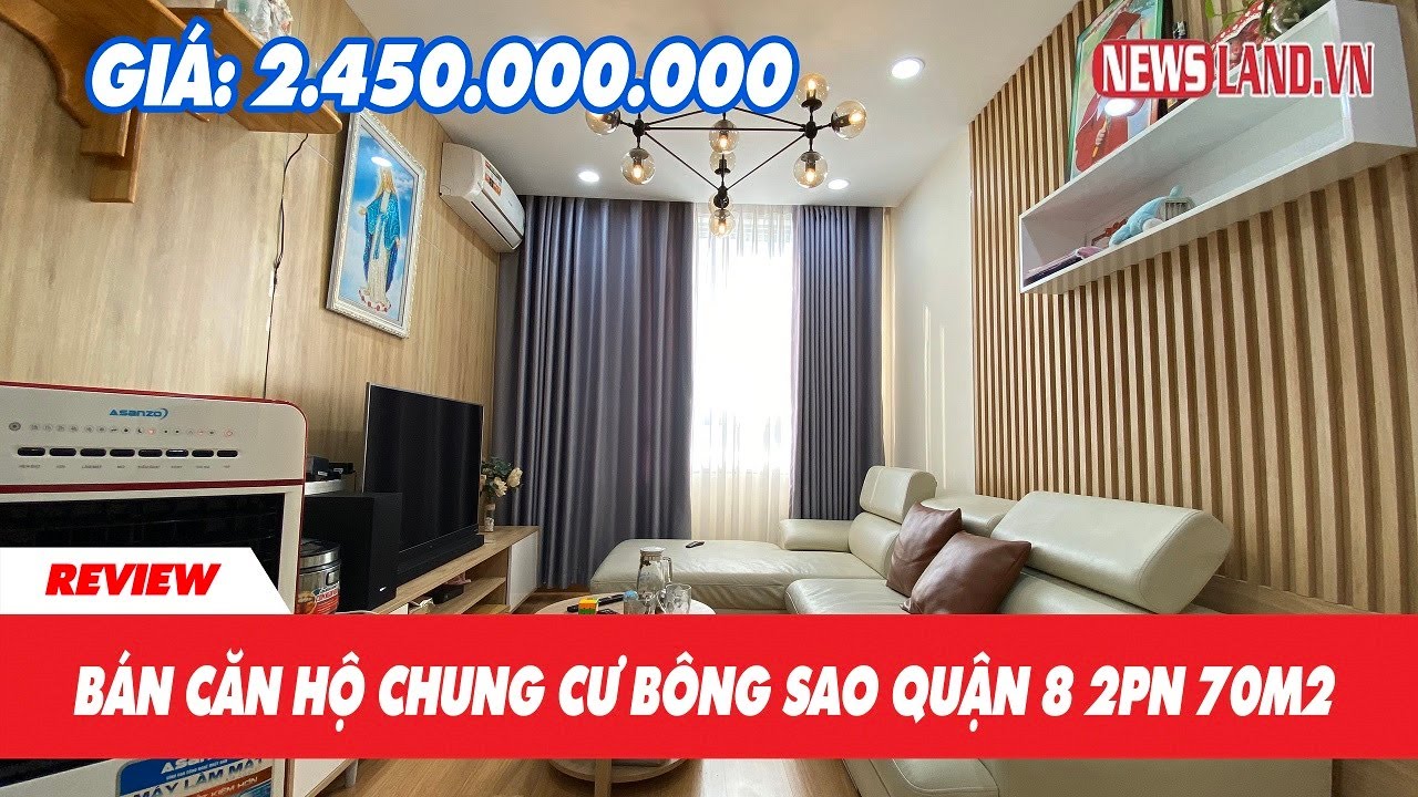 ✅ Bán nhà chung cư Bông Sao Quận 8, Căn góc 70m2, 2 phòng ngủ, Full nội thất I Newsland.vn