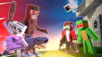 JJ Security House vs Italian Brainrot FULL MOVIE  | Maizen Minecraft Animation