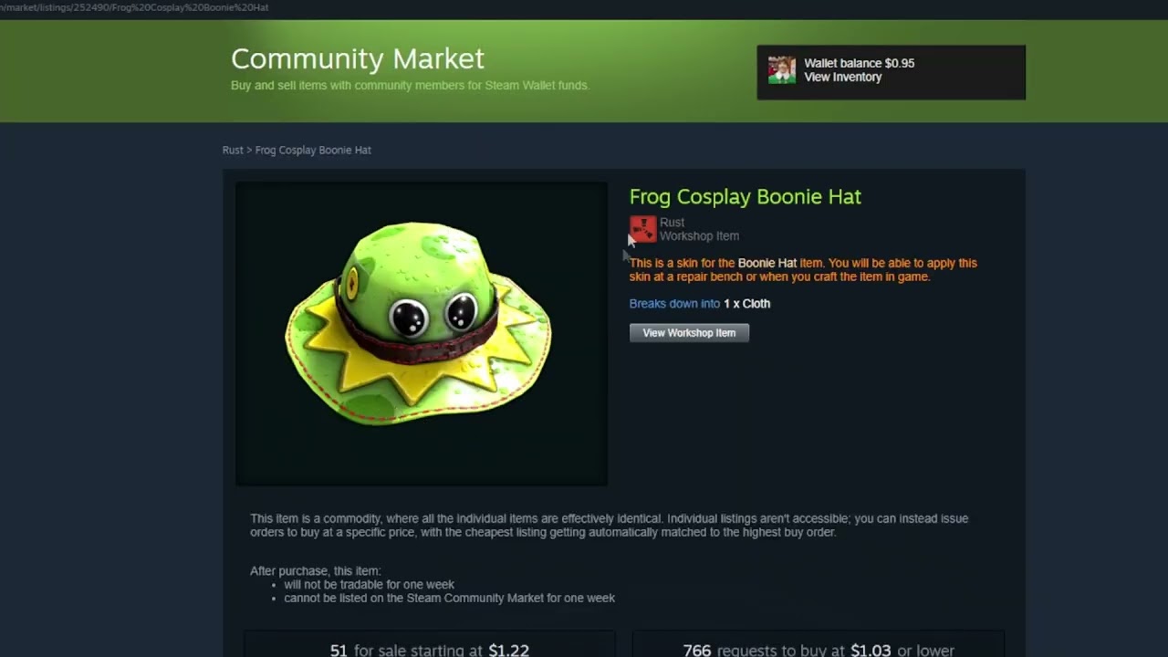 How to Get the Frog Hat in Rust