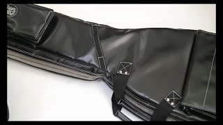 NAHOK エレキベース ギグ セミハードケース「Black Bird/wf」リュック式 マチあり / Electric Bass Gig Case