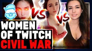 Female Streamers Turn On Each Other! Allinty DEMANDS Bans For Amouranth & IndieFoxx After Aburd Bans