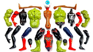 AVENGERS TOYS ASSEMLBE SUPERHERO SPIDER-MAN, VENOM, SIRENHEAD AND HULK SMASH