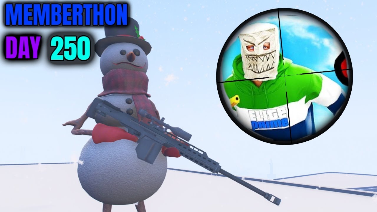 The Hitman Snowman In GTA 5 RP - Memberthon Day 250