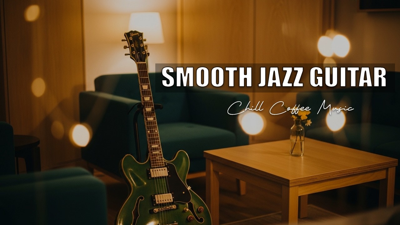 Smooth Jazz Guitar Music - Cool Cafe Vibes • Relaxing Guitar Music for Cafe, Study & Work