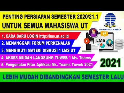 CARA BARU LOGIN LMS UT 2021