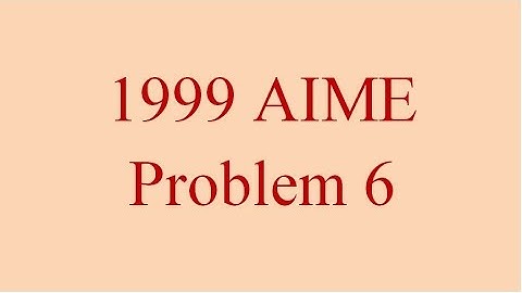TRIG 006 - AIME 1999 Problem 6
