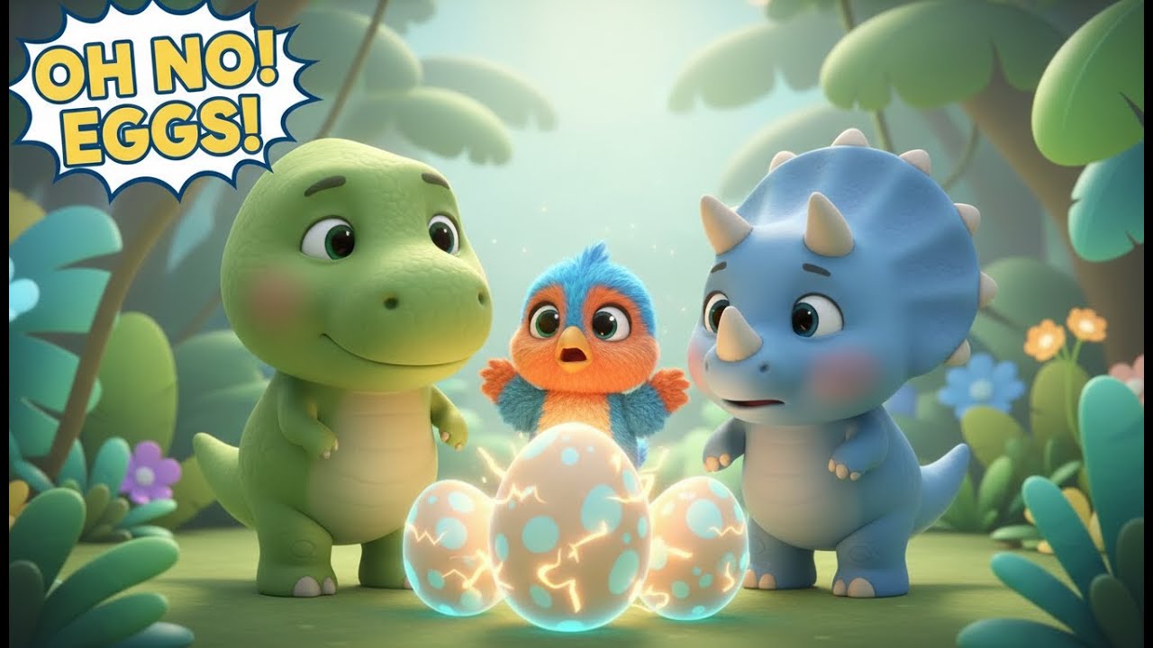 Brave Dino Friends Save the Magic Eggs 🥚🦖 | Fun Dinosaur Story for Kids