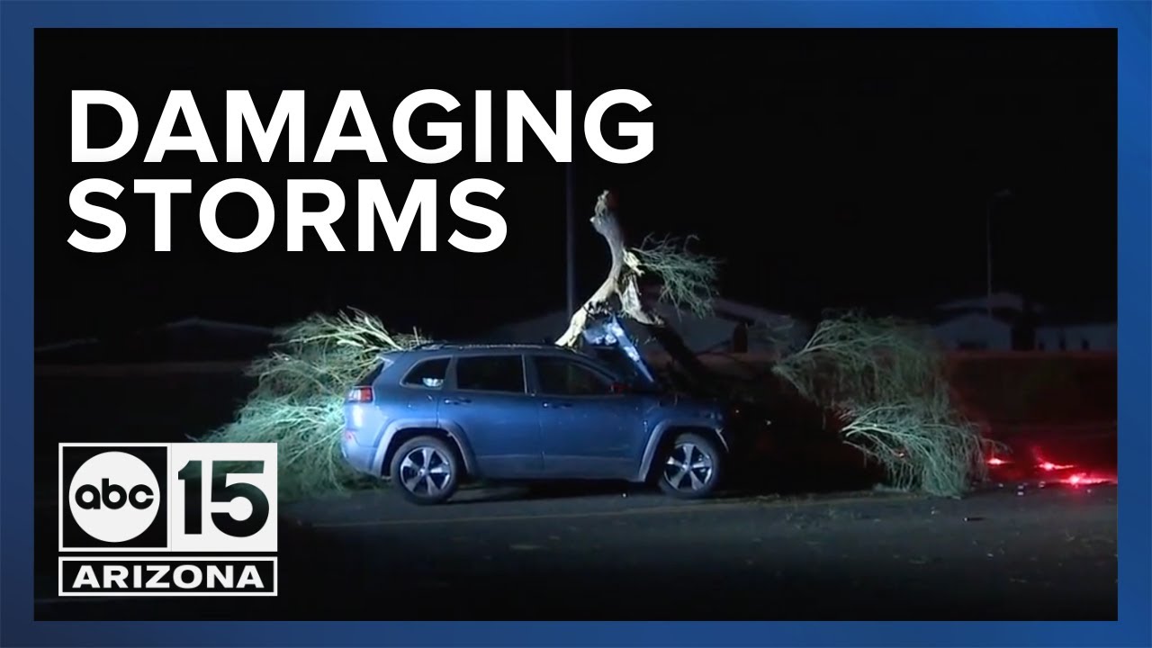 Thousands without power as damaging storms rip through the Valley - YouTube