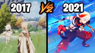 Evolution of Genshin Impact - From 2017 to 2021