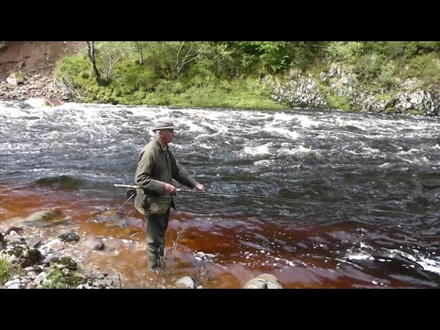 Fishing and catching salmon with a Greenheart Rod 