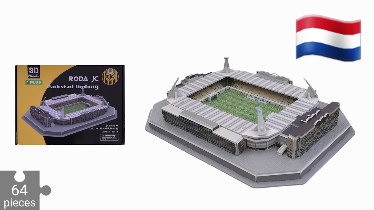 Parkstad Limburg Stadium Kerkrade 3D Puzzle - Step by Step