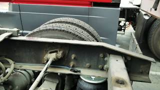 How to replace air bag suspension on Freightliner Cascadia Semi Tractor Truck 2 of 2