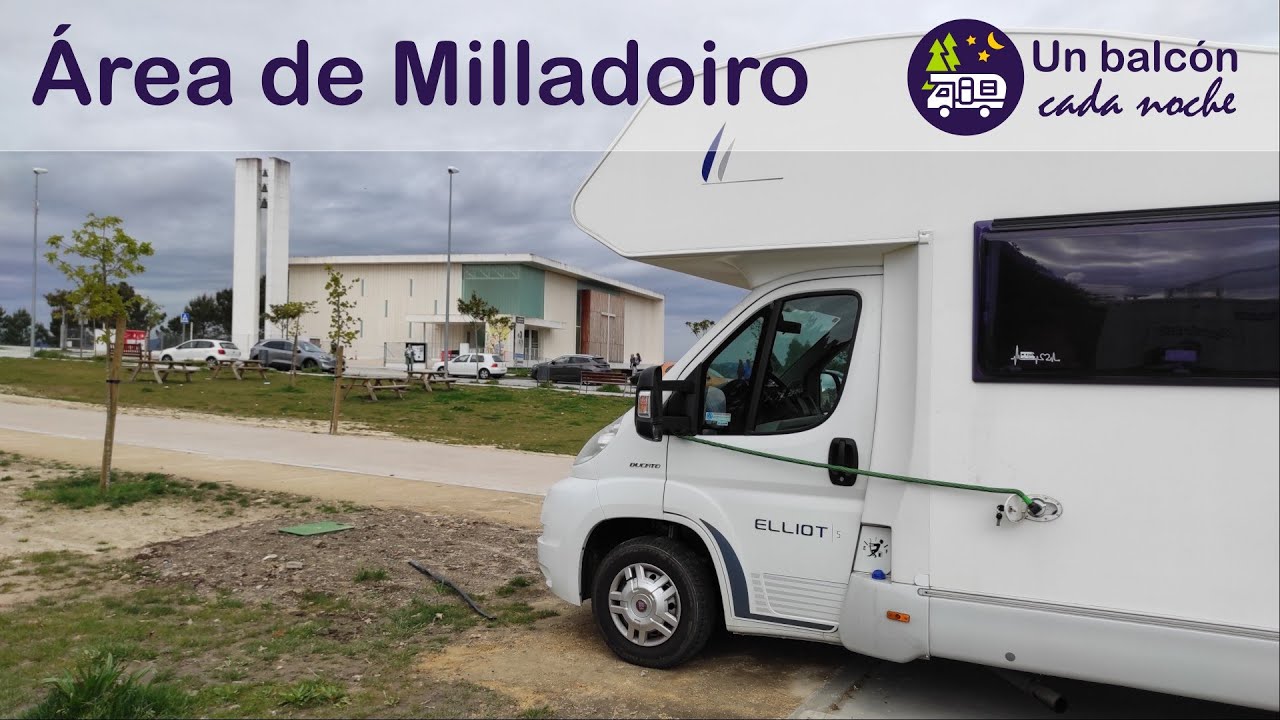 Área de autocaravas de Milladoiro, muy cerca de Santiago de Compostela