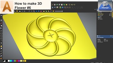 How to make Simple flower in ArtCam 2018  #6