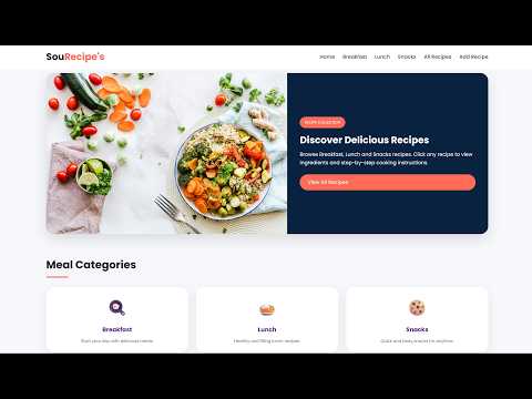 RecipeHub – A Recipe Sharing Website Built with Python Flask | Mini Project Demo