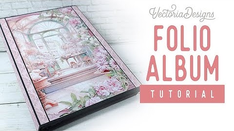 Folio Album Tutorial | Pink Flowers Crafting Printables Kit
