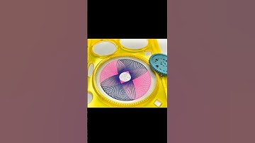 Wow 🤩 how many rotation each color ? 🩷💙 #spirograph #design #drawing  #art