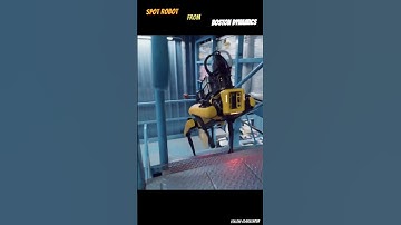 Robot Dog Patrols with Thermal Vision The Future of Security? #trend #shorts #reel #tech #dog #funny