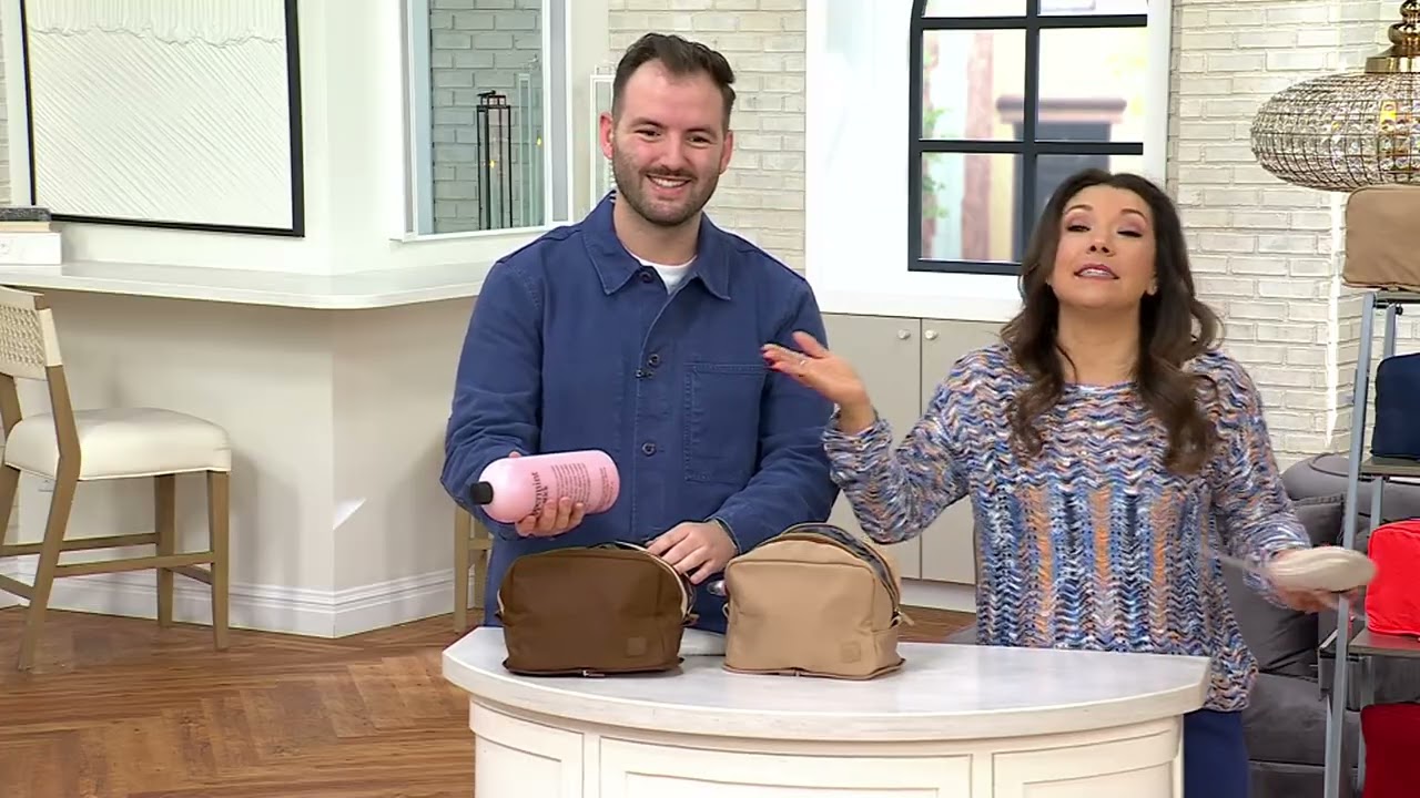 IHKWIP Set of 3 XL Packable Cosmetic Cases on QVC