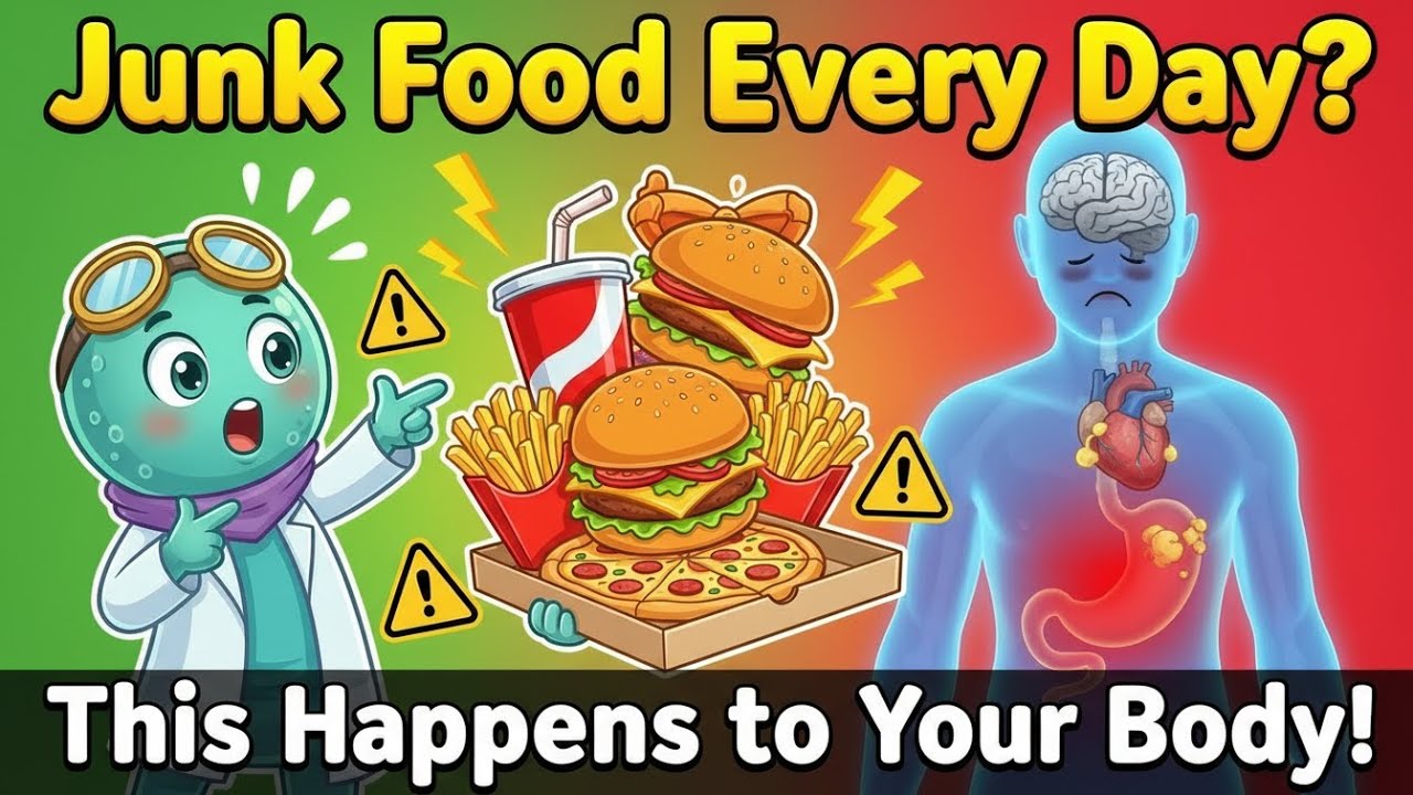 Eating Junk Food Every Day? Watch What Happens! | Bubbly Science
