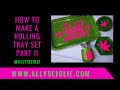 Easy Glitter Rolling Tray Set Tutorial Part II- Resin Storage Jar + Resin Ashtray + Resin Coaster