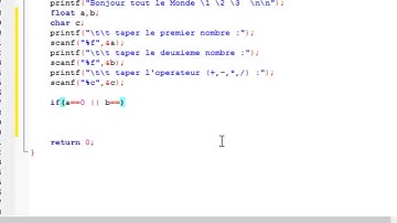 Les 4 Operations langage C (Samir.7)