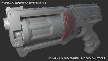 Maya/Zbrush HardSurface 20 Modeling Side Sphere Shapes