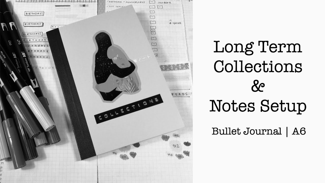 Настройка долгосрочных коллекций и заметок | Bullet Journal | A6