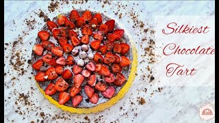 Silkiest chocolate tart Tasty recipes??تارت الشوكولاتة الحريري